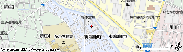 大阪府東大阪市新鴻池町10周辺の地図