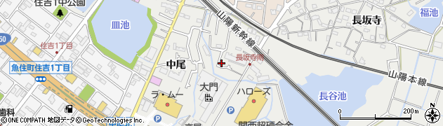 兵庫県明石市魚住町長坂寺345周辺の地図
