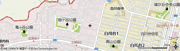 兵庫県神戸市須磨区北落合5丁目8周辺の地図