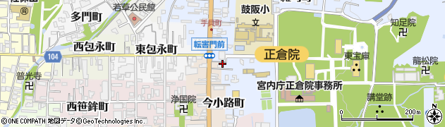 奈良県奈良市今小路町37周辺の地図