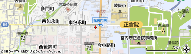 奈良県奈良市今小路町33周辺の地図
