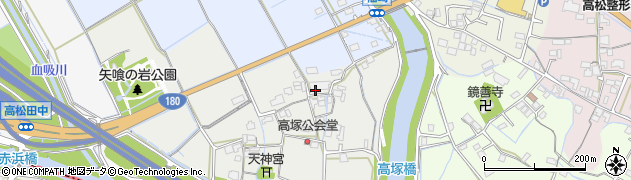 岡山県岡山市北区高塚周辺の地図