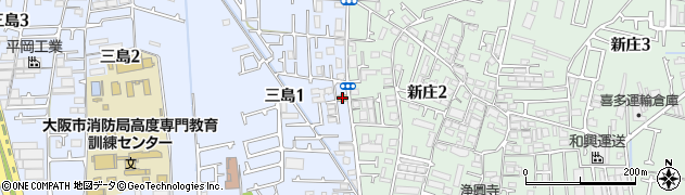 ファミリーマート東大阪三島店周辺の地図