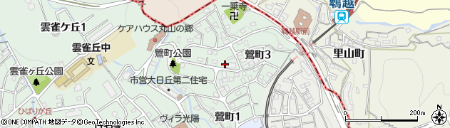 兵庫県神戸市長田区鶯町周辺の地図