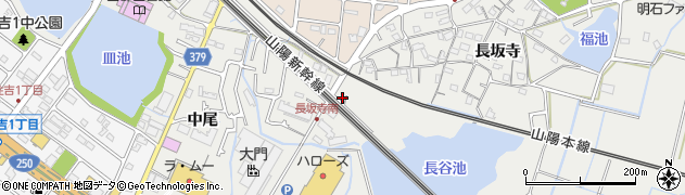 兵庫県明石市魚住町長坂寺374周辺の地図