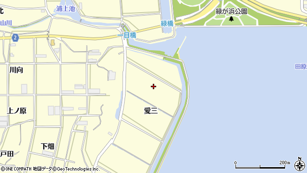 〒441-3403 愛知県田原市浦町の地図