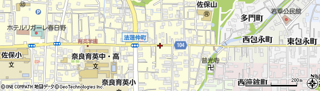 法蓮町福岡駐車場周辺の地図