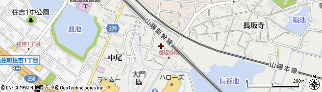 兵庫県明石市魚住町長坂寺357周辺の地図