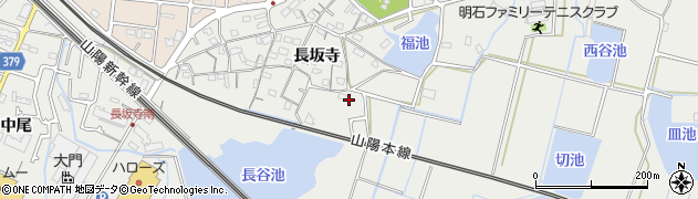 兵庫県明石市魚住町長坂寺149周辺の地図