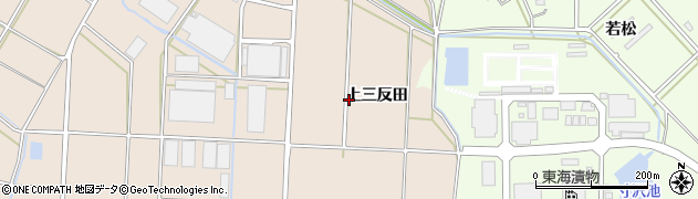 愛知県豊橋市野依町（上三反田）周辺の地図