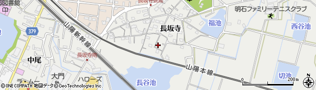 兵庫県明石市魚住町長坂寺208周辺の地図