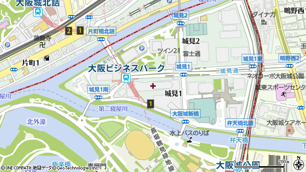 〒540-6301 大阪府大阪市中央区城見 松下ＩＭＰビル（１階）の地図