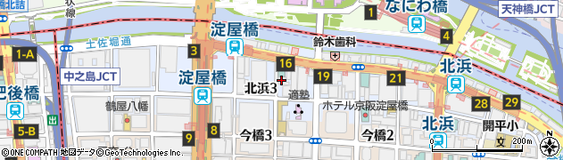 ウェルコ・イン淀屋橋周辺の地図