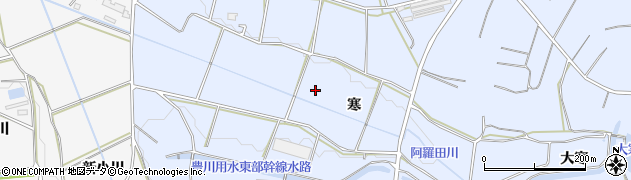 愛知県豊橋市東細谷町（寒）周辺の地図