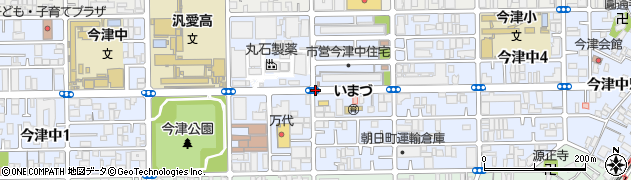 大阪府大阪市鶴見区今津中周辺の地図