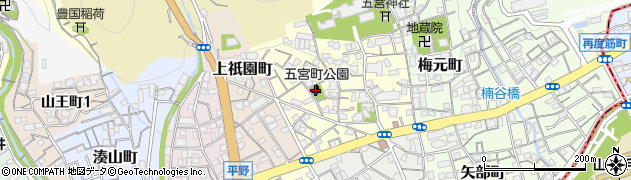 五宮町公園周辺の地図