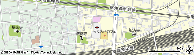 ＲＡＫＵＳＰＡ・Ｃａｆｅ浜松周辺の地図