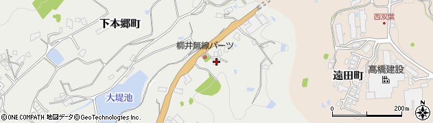 島根県益田市下本郷町458周辺の地図