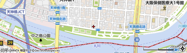 大阪府大阪市北区天満4丁目1-2周辺の地図