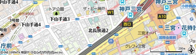 神戸三宮 肉バル staub ストウブ周辺の地図