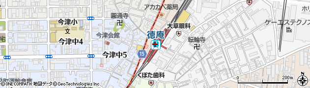 徳庵駅周辺の地図