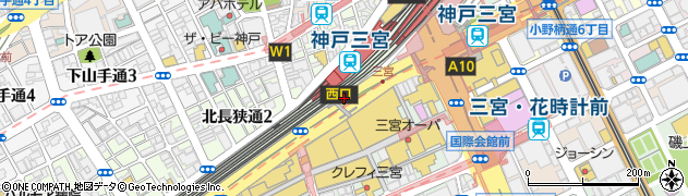 ドトールコーヒーショップ 三宮駅前店周辺の地図