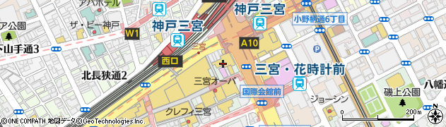 神戸マルイ周辺の地図