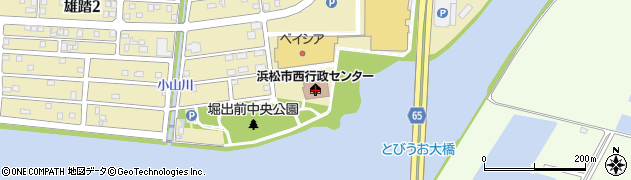 浜松市役所　西区役所社会福祉課こども福祉グループ周辺の地図