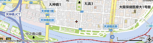 大阪府大阪市北区天満4丁目1-10周辺の地図