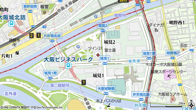 〒540-6112 大阪府大阪市中央区城見 ＭＩＤタワー（１２階）の地図