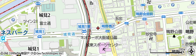 ネオコーポ大阪城公園周辺の地図