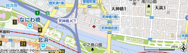 大阪府大阪市北区菅原町3周辺の地図
