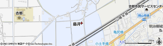 岡山県岡山市東区藤井周辺の地図