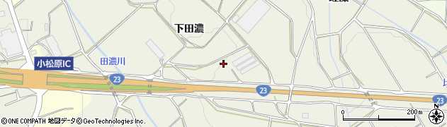 愛知県豊橋市小島町（下田濃）周辺の地図