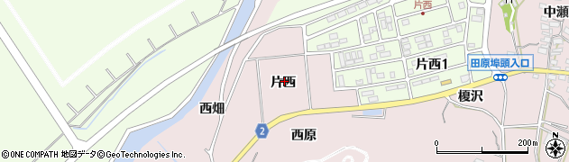 愛知県田原市片浜町片西周辺の地図