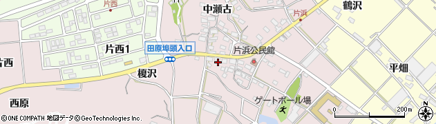 愛知県田原市片浜町南瀬古周辺の地図
