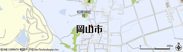 岡山県岡山市北区富原1041周辺の地図