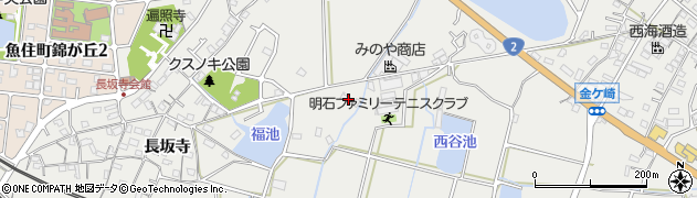 兵庫県明石市魚住町長坂寺3周辺の地図