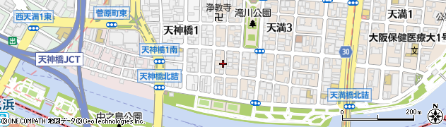 大阪府大阪市北区天満4丁目4-15周辺の地図