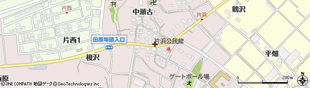 愛知県田原市片浜町南瀬古46周辺の地図