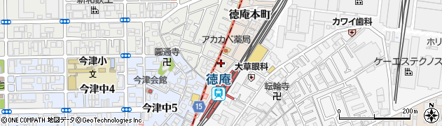 はりまや徳庵駅前店周辺の地図