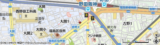 賃貸住宅サービス　野田阪神店周辺の地図