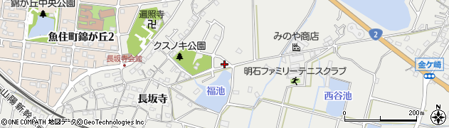 兵庫県明石市魚住町長坂寺1543周辺の地図
