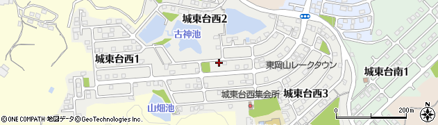 岡山県岡山市東区城東台西周辺の地図