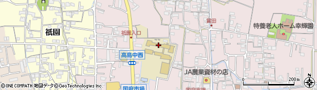 岡山市立高島中学校周辺の地図