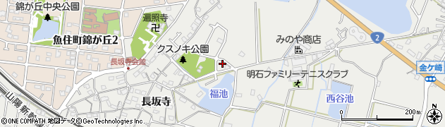 兵庫県明石市魚住町長坂寺1541周辺の地図