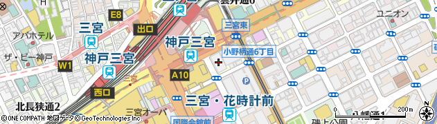 いかりスーパーマーケット　神戸・三宮店周辺の地図