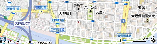 大阪府大阪市北区天満4丁目4-8周辺の地図