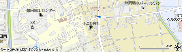 静岡県磐田市上大之郷442周辺の地図
