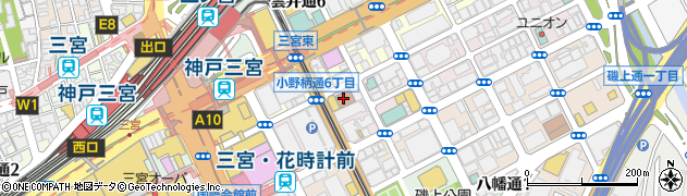 神戸御幸通郵便局 ＡＴＭ周辺の地図